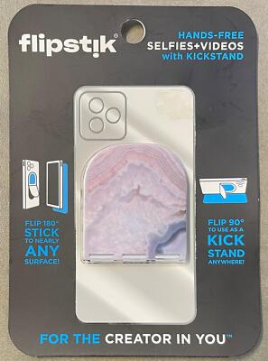 Flipstik - 2.0 Foldable Adhesive Mount for Most Cell Phones - Rose Quartz