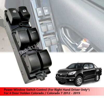 (RHD) Schalter Fensterhebersteuerung passend für 4 Türer Holden Colorado 2012...