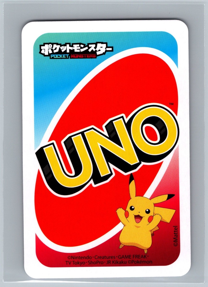 Mewtwo YELLOW Nine Pokemon UNO JAPANESE Card Game Pocket Monsters