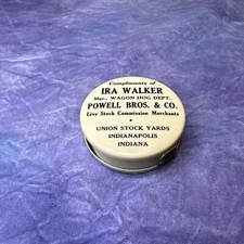 Vintage Ira Walker Powell Bros & Co. Indiana Souvenir Celluloid Tape Measure