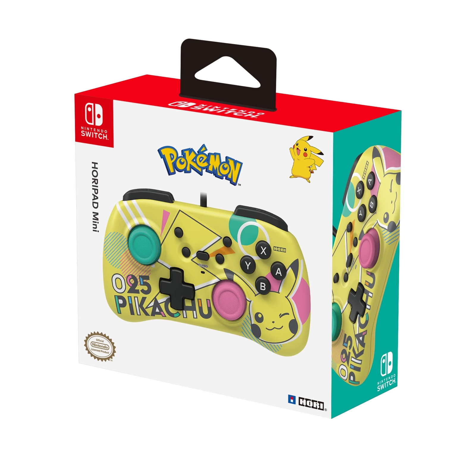 HORI Nintendo Switch HORIPAD Mini (Pikachu POP) Wired Controll (Nintendo Switch)