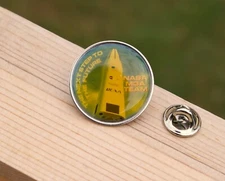 NASA MDA Team The Next Step To The Future 1" Metal & Enamel Pin Pinback
