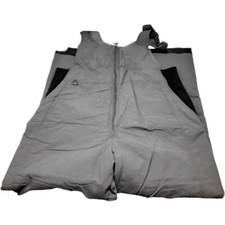 White Sierra Bib Woven Insulated Men's Various Size Winter Gear Bib Caviar Grey