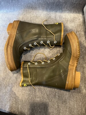 Vintage 1966 Bristol Thermoboot 100% Rubber Winter Boots 