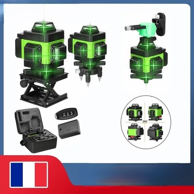 Niveau laser 3D/4D 12/16 lignes Machine à nivellement automatique avec batterie