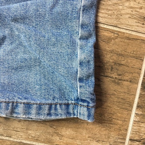 Sz 14 Vtg 90's TOMMY HILFIGER Spellout Flag Blue Jean Womens OG Hip Hop Shorts - Picture 3 of 11