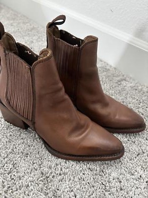 Sutro San Francisco Brown Leather Ankle Boots