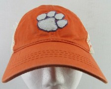 Clemson Tiger Trucker Snapback Hat - Mesh back by Zephyr - Hat is worn