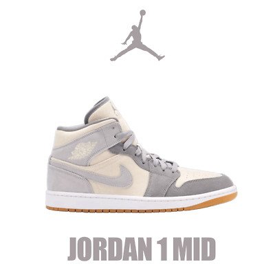 Nike Air Jordan 1 Mid Coconut Milk Particle Grey Sneaker DN4281-100