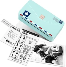 Phomemo Portable Thermal Printer M04AS 4 Inch Mini Sticker Printer Bluetooth Lot