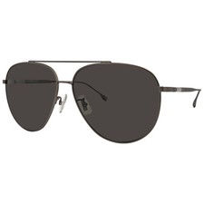Hugo Boss Polarized Grey Pilot Men's Sunglasses BOSS 1296/F/S 0R80/M9 63