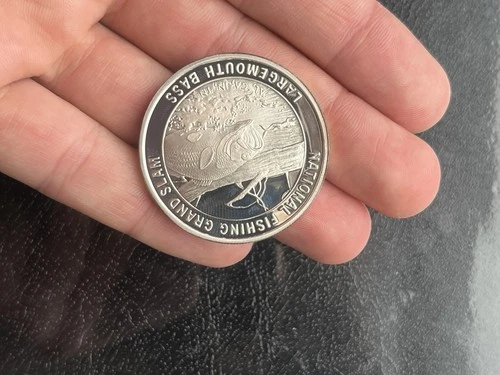 .999 One Troy Ounce Fine Silver Round Largemouth North American Fishing Club
