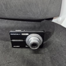 Olympus FE-360 8.0MP Digital Camera Black Working - No Charger