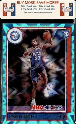 2021-22 Hoops #217 Charles Bassey Teal Explosion Rookie Philadelphia 76ers