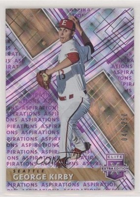 2019 Panini Elite Extra Edition Aspirations Purple 42/250 George Kirby #20 0t2