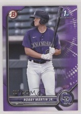 2022 Bowman Prospects Purple Border 17/250 Robby Martin Jr #BP-43 12rb