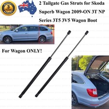 2 For Skoda Superb 2009-ON Wagon Boot Tailgate Rear Trunk Gas Stay Struts Lift