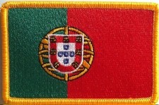 Pack of 3 Country Flag Patches 3.50" x 2.25", Three International Sew or Iron On