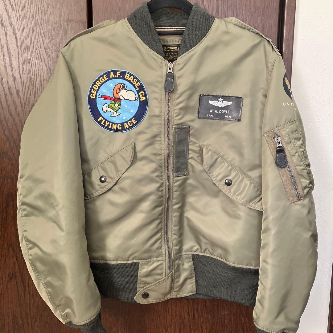 Buzz Rickson's TYPE L-2B Flight Jacket Snoopy Pea… - image 1