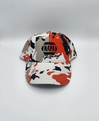 #ad #ad NAPA Racing Camo Hat Baseball Cap Adjustable Strap Gray Black Orange New $17.99