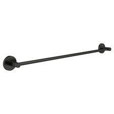 GROHE 403662431 Towel Bar 24" Matte Black Metal Residential Bathroom Accessory
