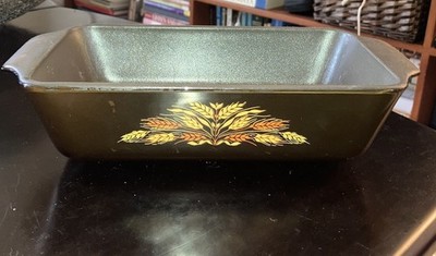 Vintage Fire King Anchor Hocking Bread Loaf Pan Amber 1 QT # 441  *read