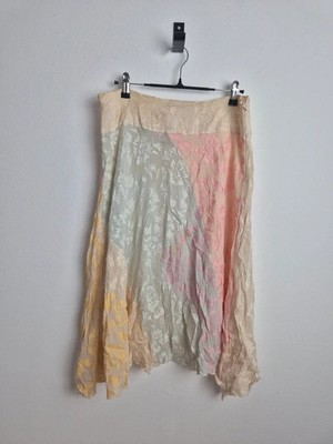 Ermanno Scervino Rock 100% Seide Patchwork Pastell Gr.L Designer Rock
