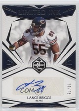 2021 Panini Limited INK Spotlight Silver 21/75 Lance Briggs #LI-LB Auto n0c