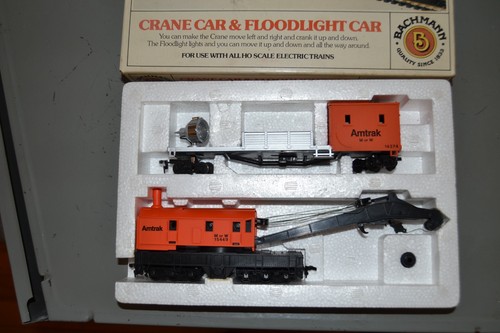 BACHMANN ESCALA HO GRÚA COCHE Y PROYECTOR COCHE AMTRAK M DE W 15449 ARTÍCULO NO. 1447 | Condition: Used