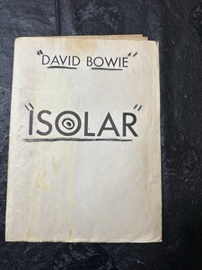 David Bowie 1976 Isolar tour book/program Rare Original