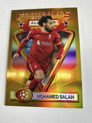 2021-22 Topps Finest Flashback Mohammed Salah Jumbo Gold 25/50  Jumbo Gold