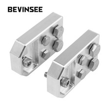 4 Spot Battery Terminal Lug Style Bolt Down Post Electrical Grade Aluminum Pair