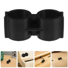  25 Pcs Double Pole Clip Pipe Fastening Clips Line Broom Handle Adapter