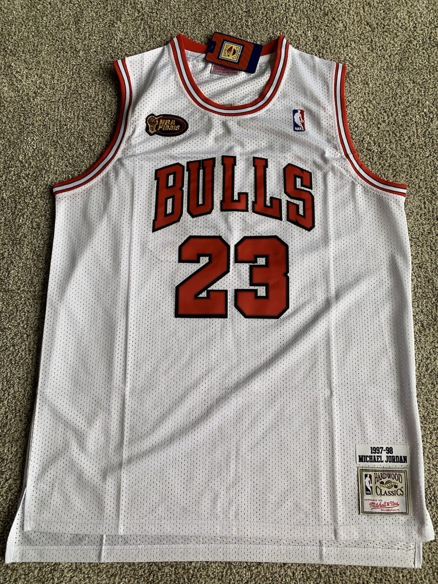 Hardwood Classics Camiseta Michael Jordan Blanca NWT Mitchell Ness