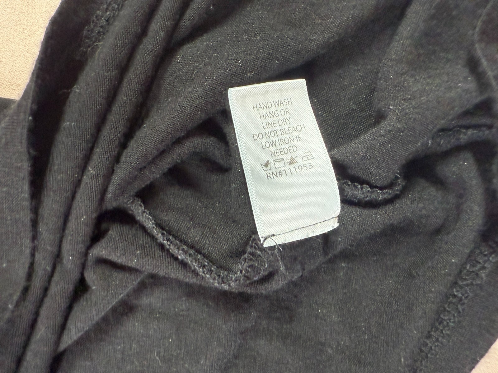 Active Basic Black Womens Size L Stretch Round Ne… - image 5