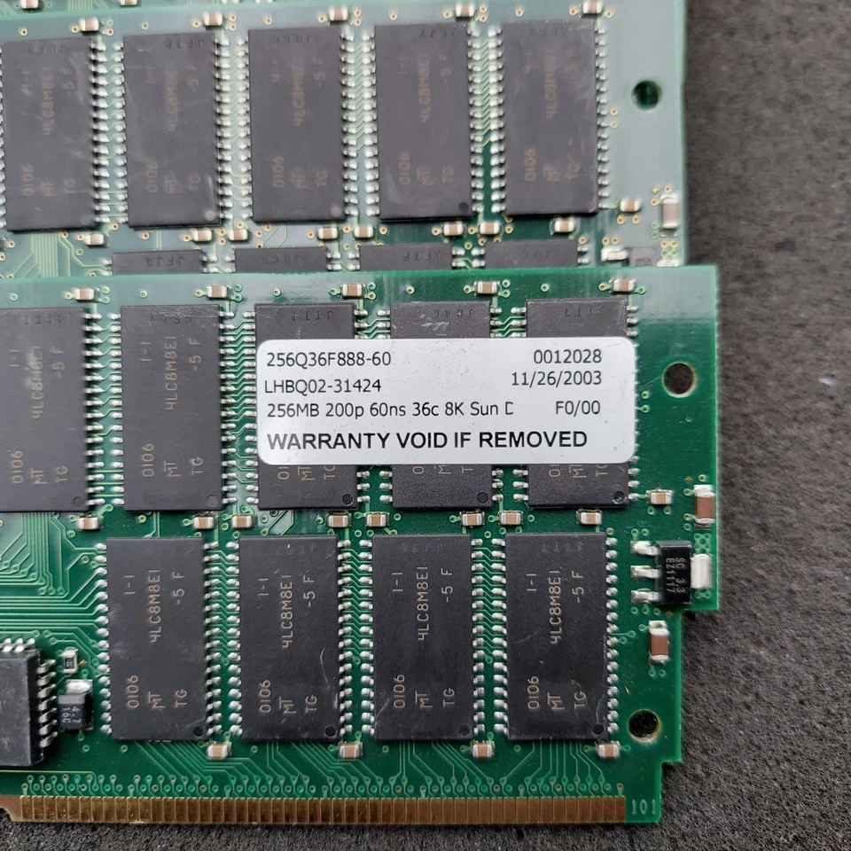 LOTE DE 7 X7005A Kit de Memoria 256MB 501-6056 Foto 3 de 3