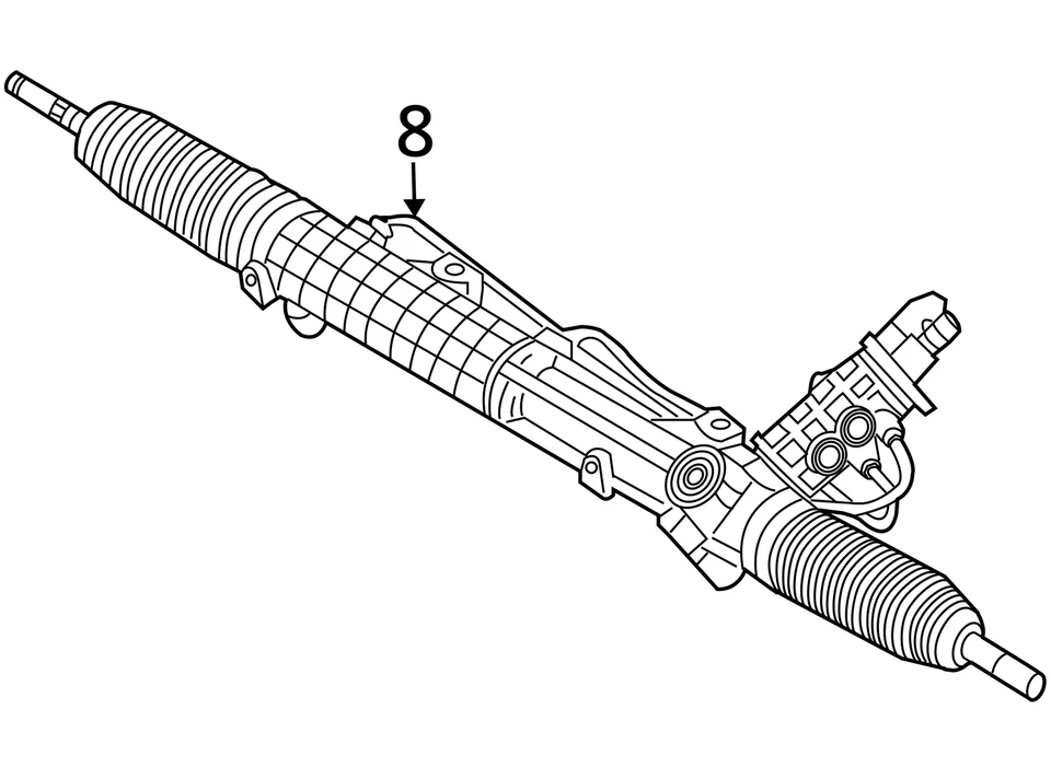 Engranaje/rack y piñón de dirección asistida 2006 750li Sku#3823860 Foto 4 de 4