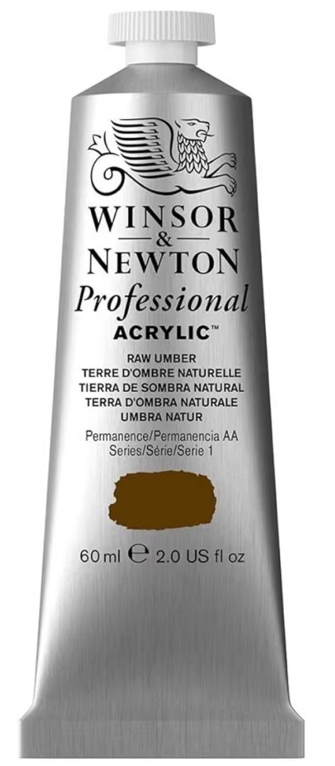 Winsor & Newton Professional Acrylic Colour Raw Umber 60ml