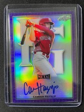 2020 Leaf Perfect Game Camden Hayslip Purple Metal Autograph #24/25!!!