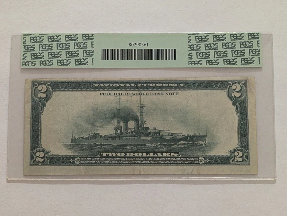 1918 $2 PCGS Currency 35🔥Battleship Note 🔥 Fr. 771 Federal Reserve Bank Note - Image 4 of 4