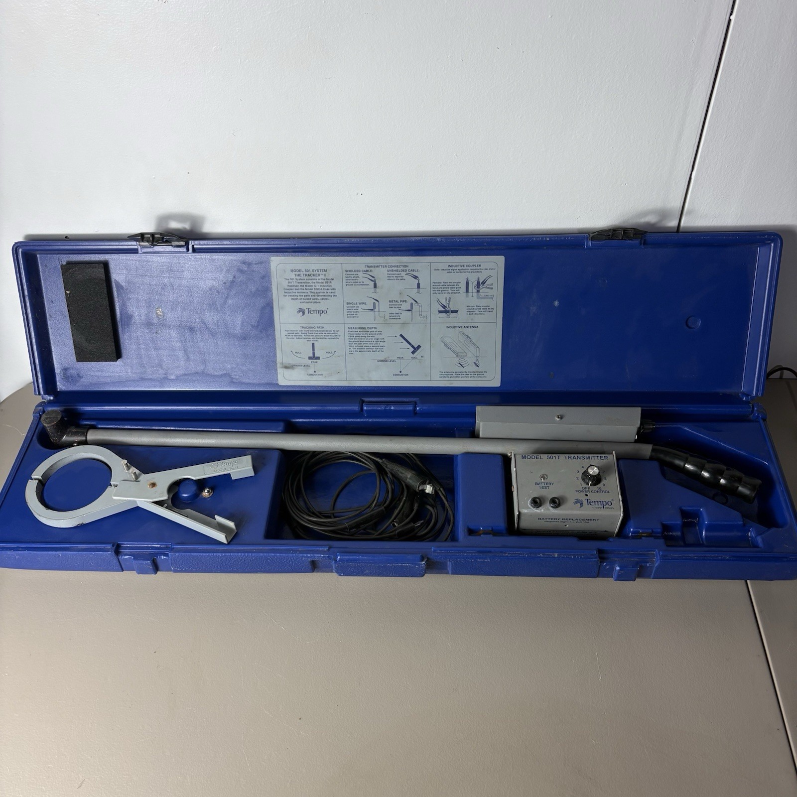 Tempo 501 Tracker II 2 Underground Cable Locator System Progressive Greenlee