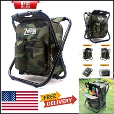 Foldable Insulated Picnic Backpack with Chair...