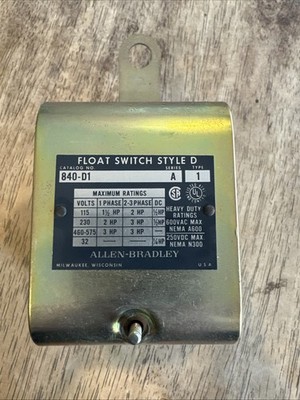 FLOAT SWITCH STYLE D 840-D1