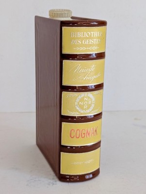 Vintage Enorm Book Decanter Cognac Flask