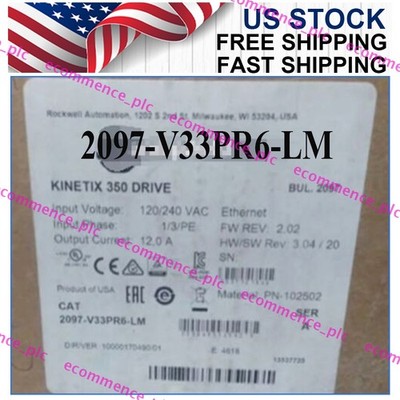 New NEW PLC 2097-V33PR6-LM Series A Kinetix 350 Single Axis Servo Drive US