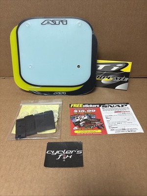 NOS ATI 8x9  Pro Number Plate Bmx Rectangle Fits: GT Mongoose Haro Schwinn Dyno