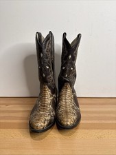 CEBU Genuine Back-Cut Python Snakeskin Western Cowboy Boots Men  s 9.5 D MX Read