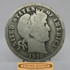 1916 Barber Silver Dime, 90% Silver - #C58342NQ