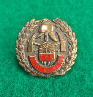1930's Co Operative Wholesale Society Fire Brigade Cap Badge
