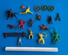 Vintage Lot of  Western Cowboys & others. mixed makes And Materials.  19 Pieces